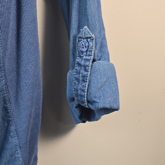 Emily Daniels Light Blue Denim Shirt - Picture 7 of 7